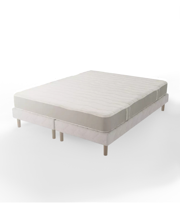 Lit double 160×200 cm (sommier + matelas)