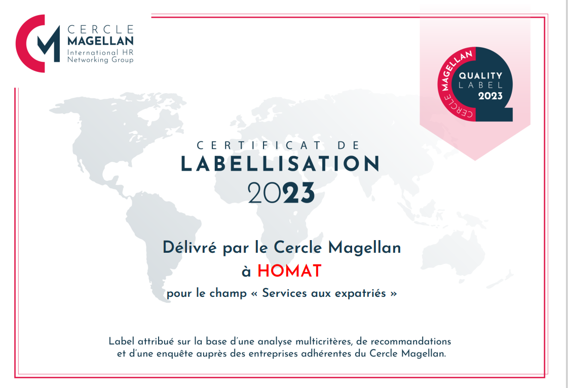 Renewal of our label at the Cercle Magellan